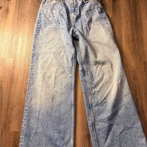 Reformation Light Wash Wide Leg Jeans
